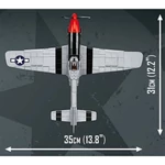 Kép 3/5 - COBI: Mustang P-51D „TOP GUN: Maverick” repülőgép építőjáték (5846)