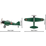 Kép 5/6 - COBI: Mitsubishi A6M2 „Zero” vadászrepülőgép építőjáték (5861)