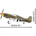 Kép 4/5 - COBI: Mustang P-51B repülő építőjáték (5869)