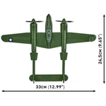 Kép 4/4 - COBI: Lockheed P-38 Lightning repülő építőjáték (5882)