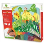 Kép 1/4 - Sycomore Stick'N Fun Dinoszauruszos mozaikkép készítő szett