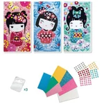 Kép 2/2 - Stick'N Fun mozaikkép készítő készlet – Kokeshi