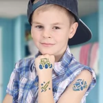 Kép 3/4 - TyToo: Járművek csillámtetoválás szett