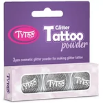 Kép 1/3 - TyToo: Ezüst színű csillámpor szett 3×2,5ml