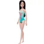 Kép 2/2 - Barbie Beach baba kék színű, flamingó mintás fürdőruhában – Mattel