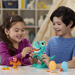 Kép 4/7 - Play-Doh: Dino Crew Crunchin T-Rex játékszett hanggal – Hasbro