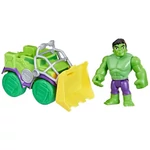 Kép 3/4 - Pókember: Póki és csodálatos barátai – Hulk akciófigura járművel – Hasbro