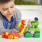 Kép 4/4 - Pókember: Póki és csodálatos barátai – Hulk akciófigura járművel – Hasbro
