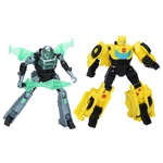 Kép 2/6 - Transformers: Earth Spark – Cyber-Combiner Űrdongó és Mo Malto átalakítható és kombinálható robotfigura – Hasbro