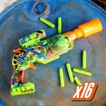 Kép 3/4 - Nerf: Zombie Driller szivacslövő fegyver 16 tölténnyel – Hasbro