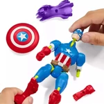 Kép 3/3 - Marvel Mix Mashers: Bosszúállók Amerika kapitány figura kiegészítőkkel – Hasbro
