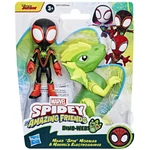 Kép 1/4 - Spidey és csodálatos barátai – Miles Morales és Elektroszaurusz Dino-Háló Akciófigura Szett – Hasbro