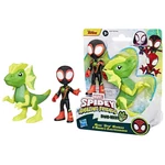 Kép 3/4 - Spidey és csodálatos barátai – Miles Morales és Elektroszaurusz Dino-Háló Akciófigura Szett – Hasbro