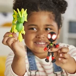 Kép 4/4 - Spidey és csodálatos barátai – Miles Morales és Elektroszaurusz Dino-Háló Akciófigura Szett – Hasbro