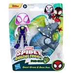 Kép 1/2 - Spidey és csodálatos barátai: Rhino dínó és Ghost Spider Akciófigura szett – Hasbro