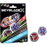 Kép 1/2 - Beyblade X: Dupla csomag – Beat Tyranno 4–70Q &amp; Knife Shinobi 4–80HN pörgettyű – Hasbro