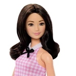 Kép 3/3 - Barbie: Fashionista stílus baba színes, kockás ruhában – Mattel
