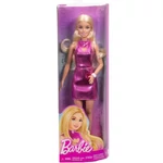 Kép 1/2 - Barbie: Fashionista stílusos szőke baba rózsaszín ruhácskában – Mattel