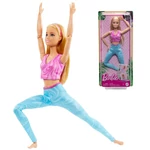 Kép 1/7 - Barbie: Hajlékony jóga baba szőke hajjal – Mattel