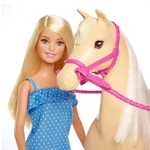 Kép 3/4 - Barbie lovas szett babával – Mattel