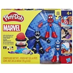 Kép 1/4 - Play-Doh: Marvel Hősies kalandok gyurmaszett készlet 3 db figurával – Hasbro