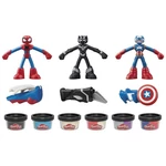 Kép 3/4 - Play-Doh: Marvel Hősies kalandok gyurmaszett készlet 3 db figurával – Hasbro