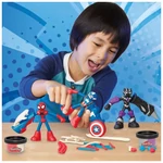 Kép 4/4 - Play-Doh: Marvel Hősies kalandok gyurmaszett készlet 3 db figurával – Hasbro