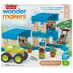 Kép 1/4 - Fisher-Price: Wonder Makers tengerparti bungaló építő készlet 35 db-os – Mattel
