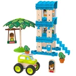Kép 3/4 - Fisher-Price: Wonder Makers tengerparti bungaló építő készlet 35 db-os – Mattel