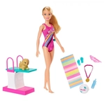Kép 2/4 - Barbie Dreamhouse Adventures: Úszóbajnok Barbie baba szett – Mattel