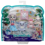 Kép 1/3 - Enchantimals: Pristina Polar Bear & Glacier játékszett kisállatokkal – Mattel