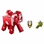 Kép 2/4 - Minecraft: Mooshroom 8 cm-es akciófigura kiegészítőkkel – Mattel