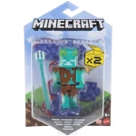 Kép 1/2 - Minecraft: Vízbefúlt zombi karakter figura – Mattel