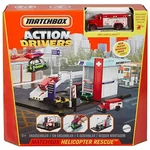 Kép 1/4 - Matchbox: Action Drivers Helikoteres mentőállomás játékszett – Mattel