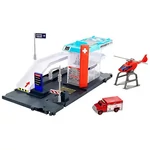 Kép 2/4 - Matchbox: Action Drivers Helikoteres mentőállomás játékszett – Mattel