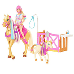 Kép 2/3 - Barbie: Stílusvarázs lovarda játékszett – Mattel