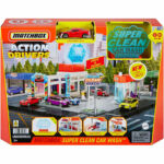 Kép 1/3 - Matchbox: Nagy Pálya szett kisautóval – Autómosó – Mattel