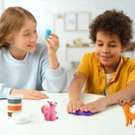 Kép 4/5 - Hey Clay: Nagy gyurmaszett telefonos applikációval – Erdei állatok
