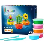 Kép 1/3 - Hey Clay: Növénybarátok kreatív gyurmaszett – 15 db-os szett