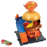 Kép 2/2 - Hot Wheels City Belvárosi Autós Hamburgerező pálya szett – Mattel
