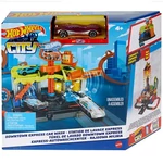 Kép 1/2 - Hot Wheels City Belvárosi Express Autómosó pálya szett – Mattel