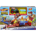 Kép 1/3 - Hot Wheels: Monster Trucks Zúzda parkoló játékszett – Mattel