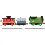Kép 3/3 - Thomas és barátai: Motorizált Percy játékszett – Mattel