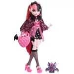 Kép 1/6 - Monster High™: Draculaura baba kisállattal és kiegészítőkkel – Mattel