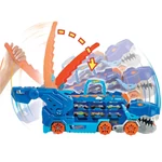 Kép 2/4 - Hot Wheels City: Átalakítható Ultimate Autószállító T-Rex – Mattel
