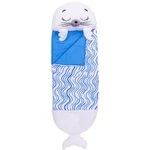 Kép 2/2 - Happy Nappers: Fehér fóka párna hálózsák 137 cm