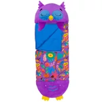 Kép 2/2 - Happy Nappers: Lila bagoly párna hálózsák 137 cm