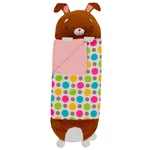 Kép 2/2 - Happy Nappers: Barna nyuszi párna hálózsák 137 cm