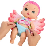 Kép 3/4 - My Garden Baby: Édi-Bébi gondoskodás – Rózsaszín flamingó baba 30 cm – Mattel