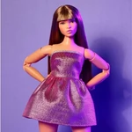 Kép 2/4 - Barbie: Pasztell Kollekció – Pink ruhában – Mattel